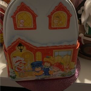 Loungefly Strawberry Shortcake And Friends Caroling Holiday Mini Backpack